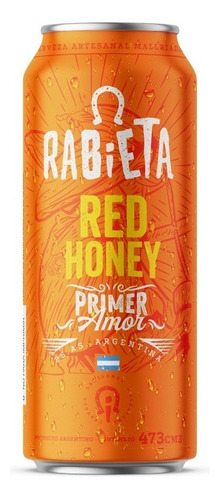 Cerveza Artesanal Red Honey Rabieta 473 Ml