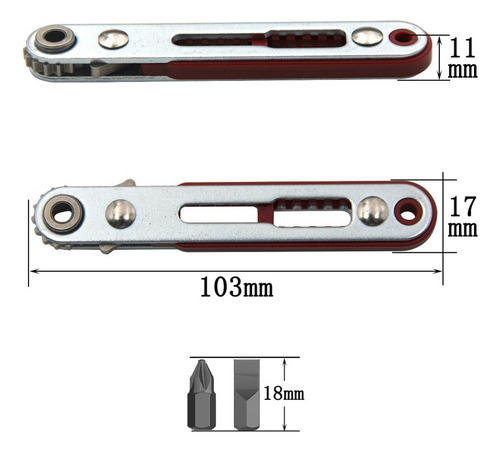 Llave De Trinquete W0, Rosca De Destornillador Hexagonal Con