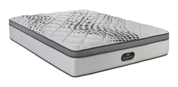 Colchón King de resortes Simmons BeautySleep - 180cm x 200cm x 34cm con Euro pillow