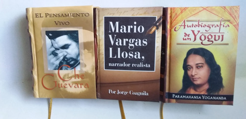 Pack 3 Minilibros:che Guevara/mario Vargas Llosa/autob Yogui