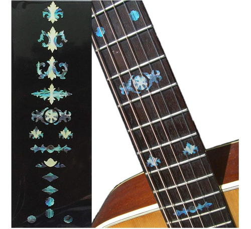 Pegatina De Incrustación De Guitarra Tipo Banjo Antigu...