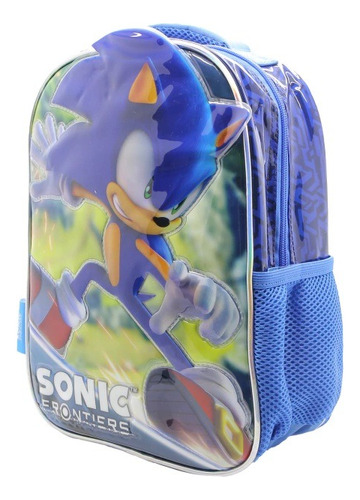 Mochila Escolar Espalda Sonic 12 Pulgadas Infantil Jardín 