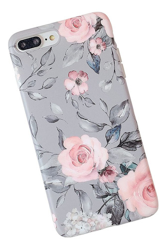 Funda Para iPhone 8 Plus, Flores/rosas/flexible/resistente