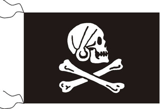 Parche bordado con diseño de bandera pirata Henry