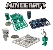 Comprar Set X3 Minecraft Muñecos Coleccionables Para Armar + Llavero
