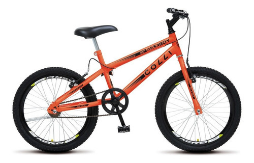 Bicicleta Aro 20 Infantil Colli Max Boy Aço V-Break - Laranja