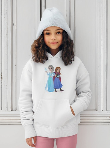Sudadera Con Gorro Frozen Ana Y Elsa