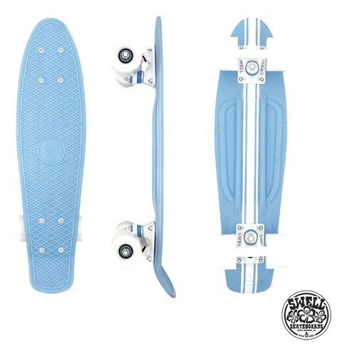 Swell Skateboards Patineta Completa Plastico Retro Mini 22