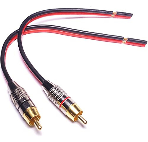 Rca Connector To Speaker Wire Adapter, Csk 2pcs Cable Rqdmu