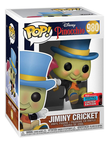 Funko Pop Jiminy Cricket Pepe Grillo Exclusivo Fall Conv