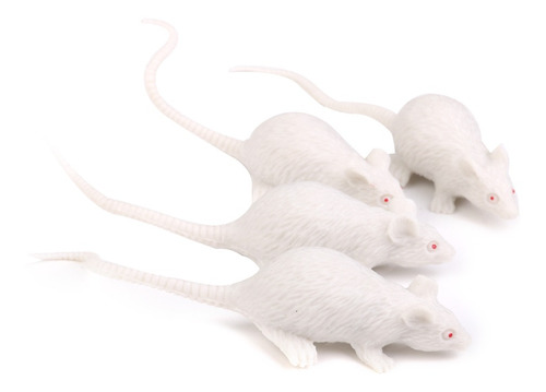 12pcs Ratas Vívidas De Plástico Ratón Scary Criatura