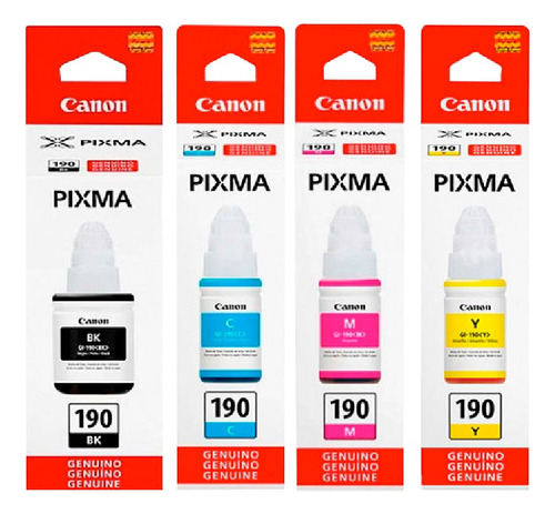 Impresora Canon Pixma G1110 + Kit De Tintas Adicional Gi 190 Negro