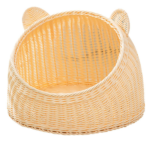Casa Para Gatos Cama Para Gatos Rattan Tecido 38cm X 28cm