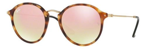Ray-ban Rb2447 1160/z2 Round Fleck Cafe Carey Rosa Espejo Ray-ban