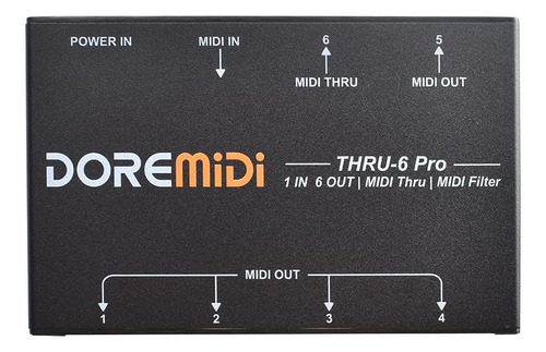 Doremidi Midi Ur-6 Pro Box Midi Splitter + Filtro Se Para 1