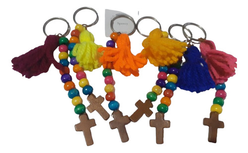 Souvenir Denarios Lineal De Madera Con Borla Pack X 5