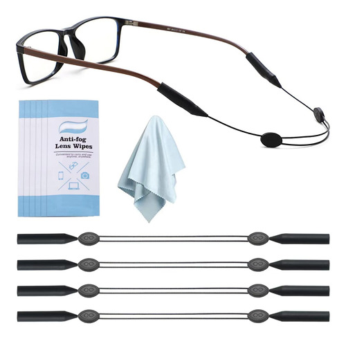 Correa Gafas De 16 Pulgadas (4 Pcs) Sin Cola Antidesliz...