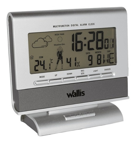 Estación Climatológica Con Reloj Alarma Calendario Y Clima