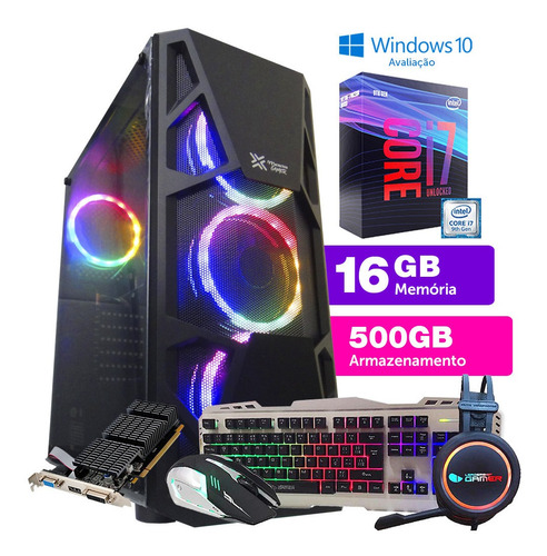 Desktop Gamer Intel Core I7 4ªger 16gb 500gb Placa Vídeo 4gb