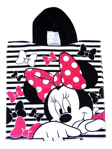 Bata Poncho De Velour - Disney Mickey Y Minnie Mouse