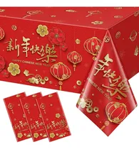 Comprar Manteles Plásticos Desechables, Rojo, 137x274cm, 3 Piezas