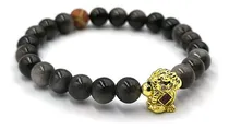 Comprar Pulsera Feng Shui Obsidiana Maneki Neko Ó Gato De La Suerte 