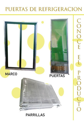 Puerta Cromada Anthony Lampara Cuarto Frío Autoservicio (Usado)