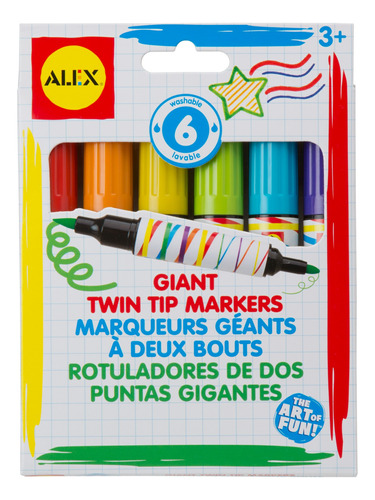 Alex Toys Artist Studio 6 gigante Individual Tip Marcadore.