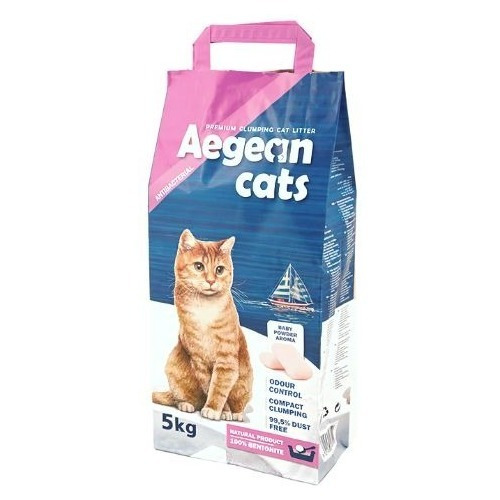 Arena Aglomerante Para Gatos Aegean Cat 5 Kg Bebé Pethome