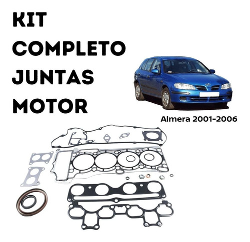 Juntas De Motor Kit Completo Almera 2002 Motor 1.8