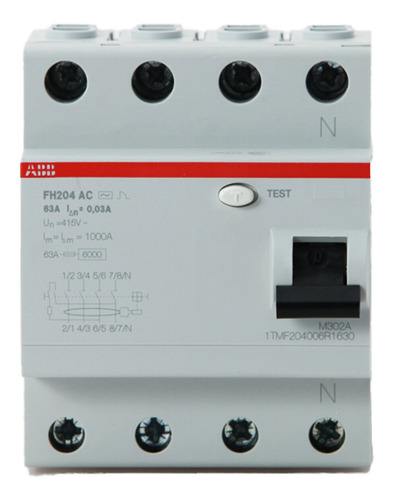 Interruptor Diferencial 4p - 6ka - Linea Fh200 - Abb - 25a 3