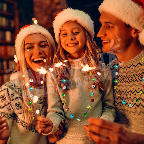 Aplicável A Collar Navideño Cascabel Serie Navidad Led