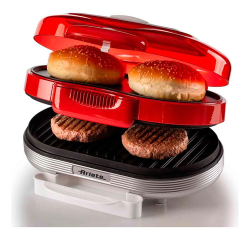 Burger Grill Elétrico Retrô Ariete 205 Party Time 1200w 220v