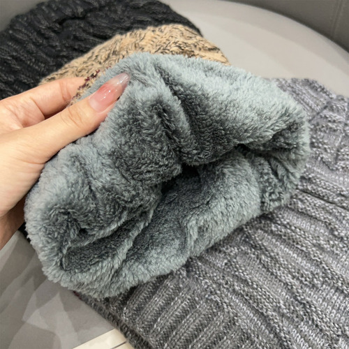 Gorro De Invierno Holgado Unisex Con Forro De Felpa