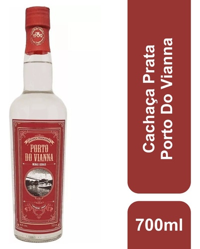 Cachaça Prata Tradicional 700ml Porto Do Vianna