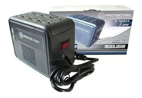 Regulador De Voltaje U-avr1000usb 1000va 300w 8 Tomas+2 Usb