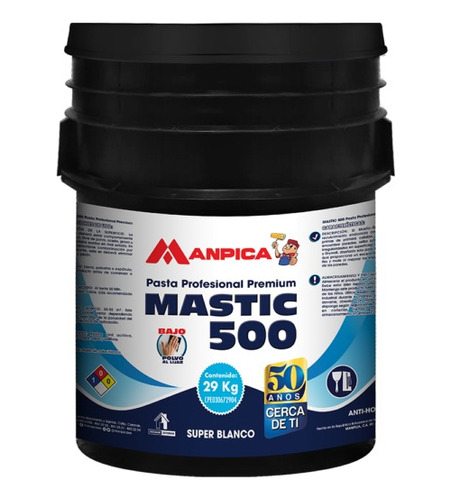 Manpica Mastique 500 - Cuñete - 5 Gal