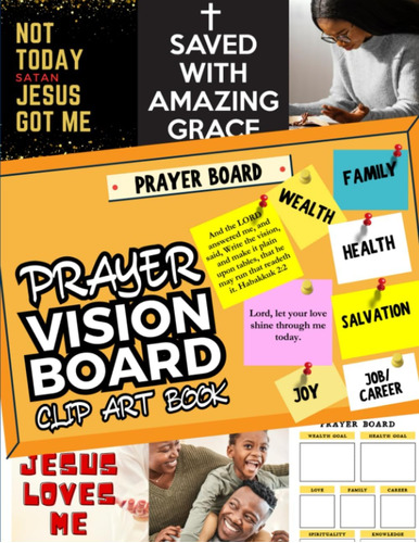 Libro: Prayer Vision Board Clip Art Book: Create An Awesome 