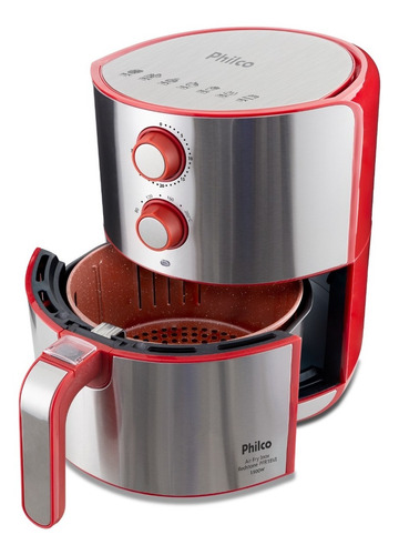 Fritadeira Air Fry Philco Inox Redstone 1500w 4,6l 220v Cor Prata