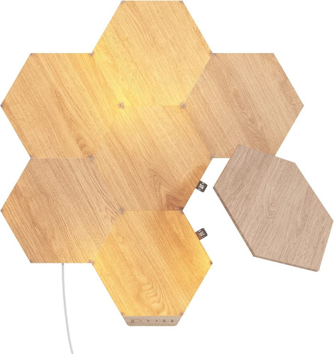 Nanoleaf Elements Hexágonos Efecto Madera Starter Kit - 7 Pa