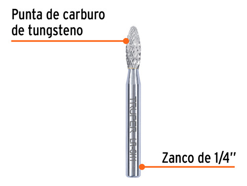 Lima Rotativa Flama 1/4, Sh-1, Truper 103500