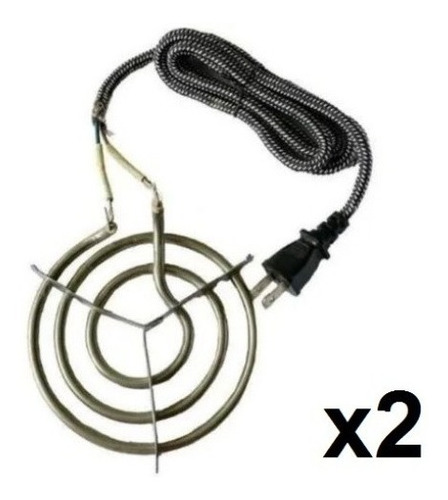 Imagen 1 de 4 de Resistencia Eléctrica Cocina 110v + Cable Cocina
