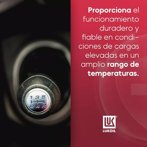 Aceite De Transmisión Api Gl-4 Sae 80w-90 Lukoil 12 Litros