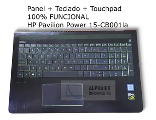 Panel Teclado Notebook Hp Pavilion Power 15-cb001la