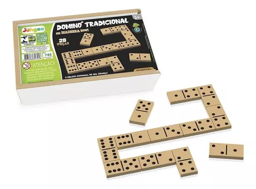 Jogo Domino Mania 300 peças em madeira