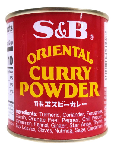 Curry En Polvo Oriental X400gr S&b