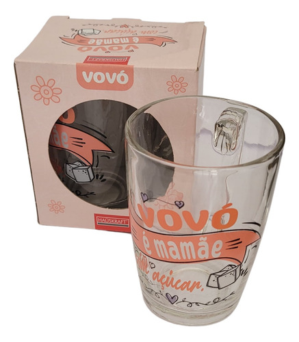 Caneca Presente Dia Das Mães Vovó É Mamãe Com Açúcar 320ml