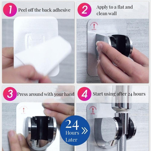 Soporte Ajustable Para Alcachofa De Ducha Montaje En Pared C
