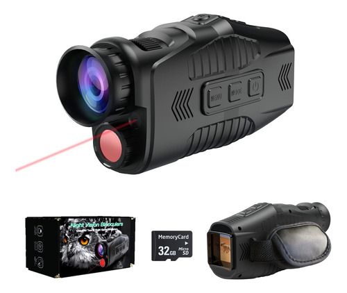 Monocular Visión Nocturna Con Iluminador Infrarrojo Y Grabac
