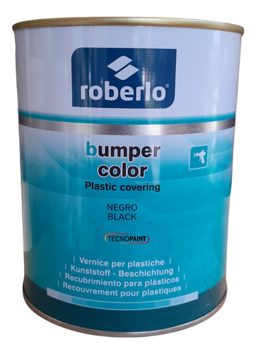 Roberlo Bumper Color Negro Texturado Para Plásticos X 1 Lt